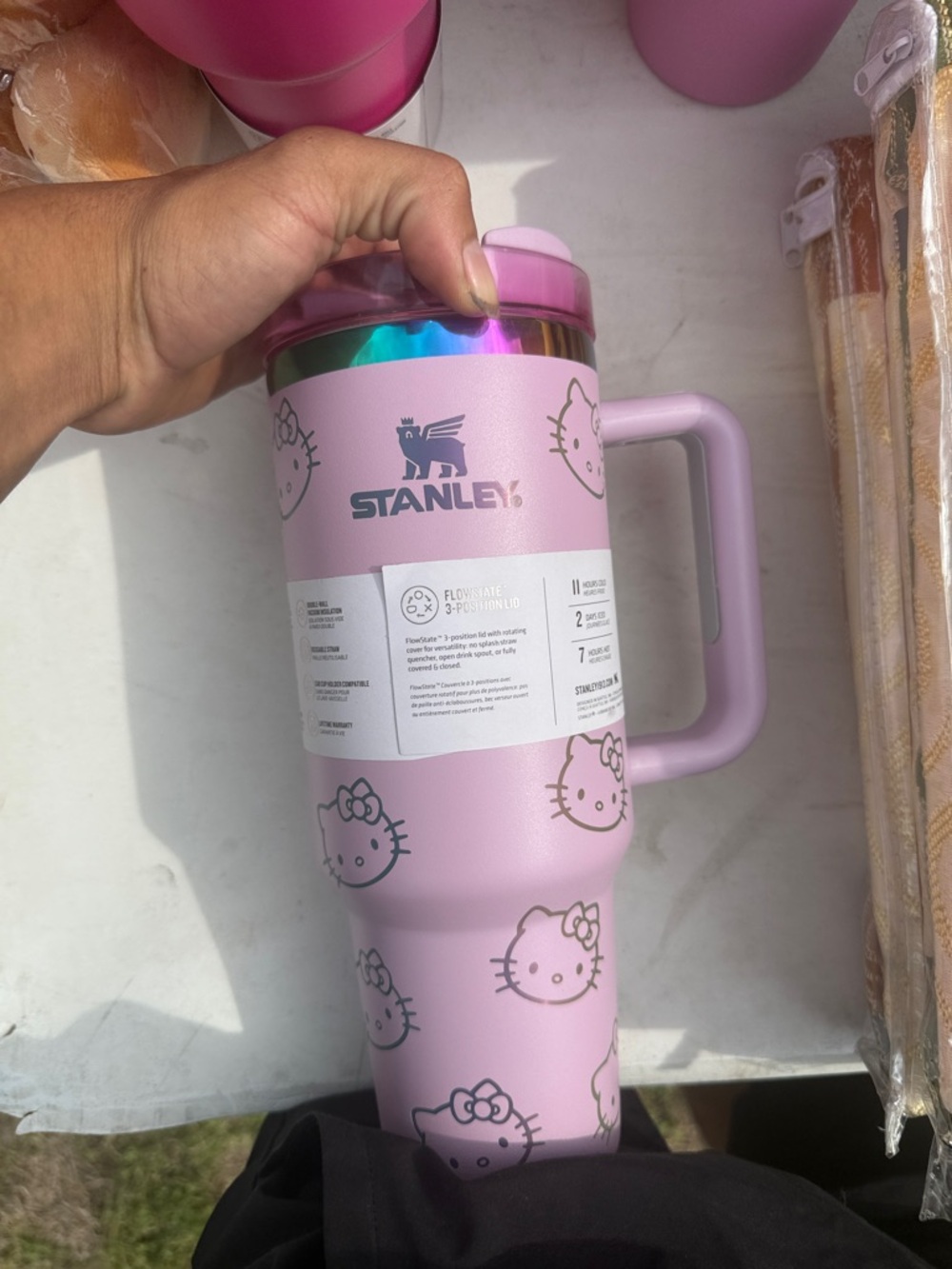 Stanley Pink Hello Kitty Travel Tumbler